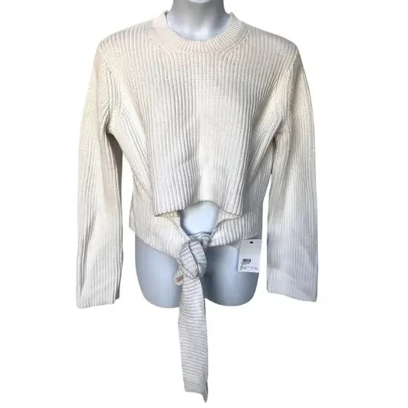 Proenza Schouler Chunky Cotton Cashmere Ballet Wrap Sweater size XL NWT - Picture 9 of 14